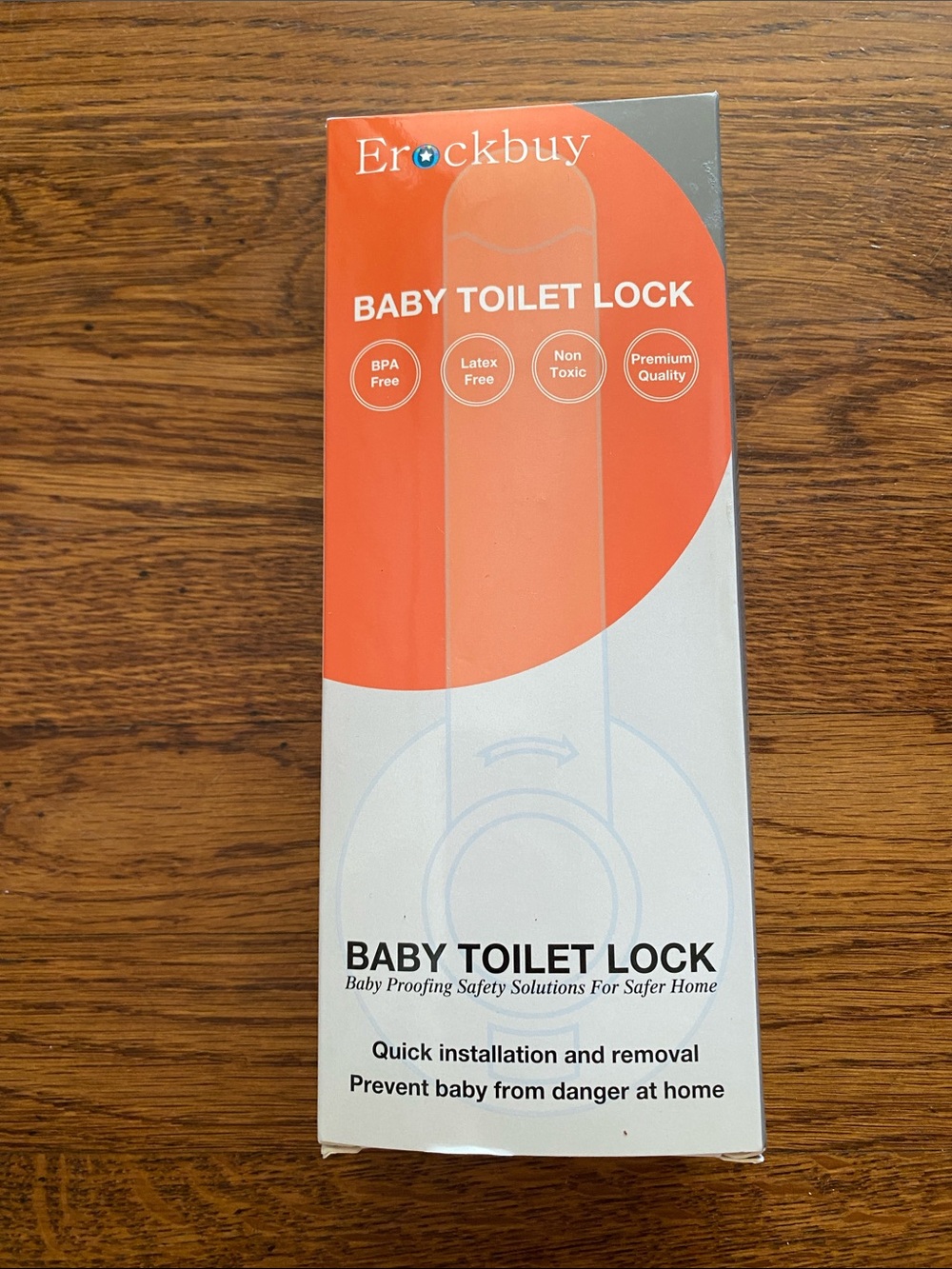 NEW Baby Toilet Lock, 2-Pack, White and Gray, never used